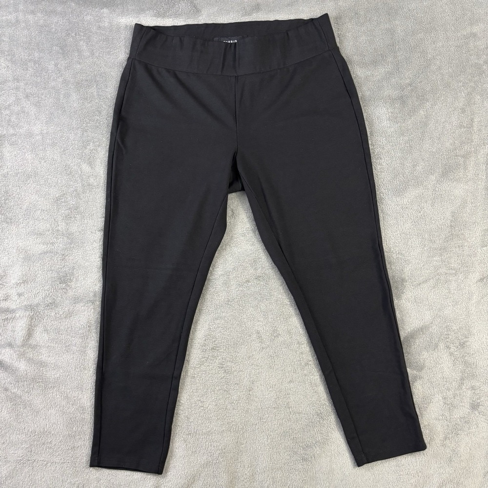Torrid Pants Womens 2 Black Slim Fix Technology High Rise Pull On Stretch Preppy